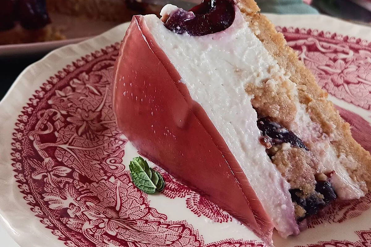 Cheesecake alle ciliegie senza cottura