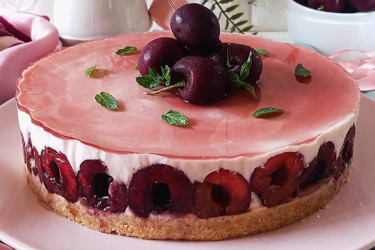 Cheesecake alle ciliegie senza cottura