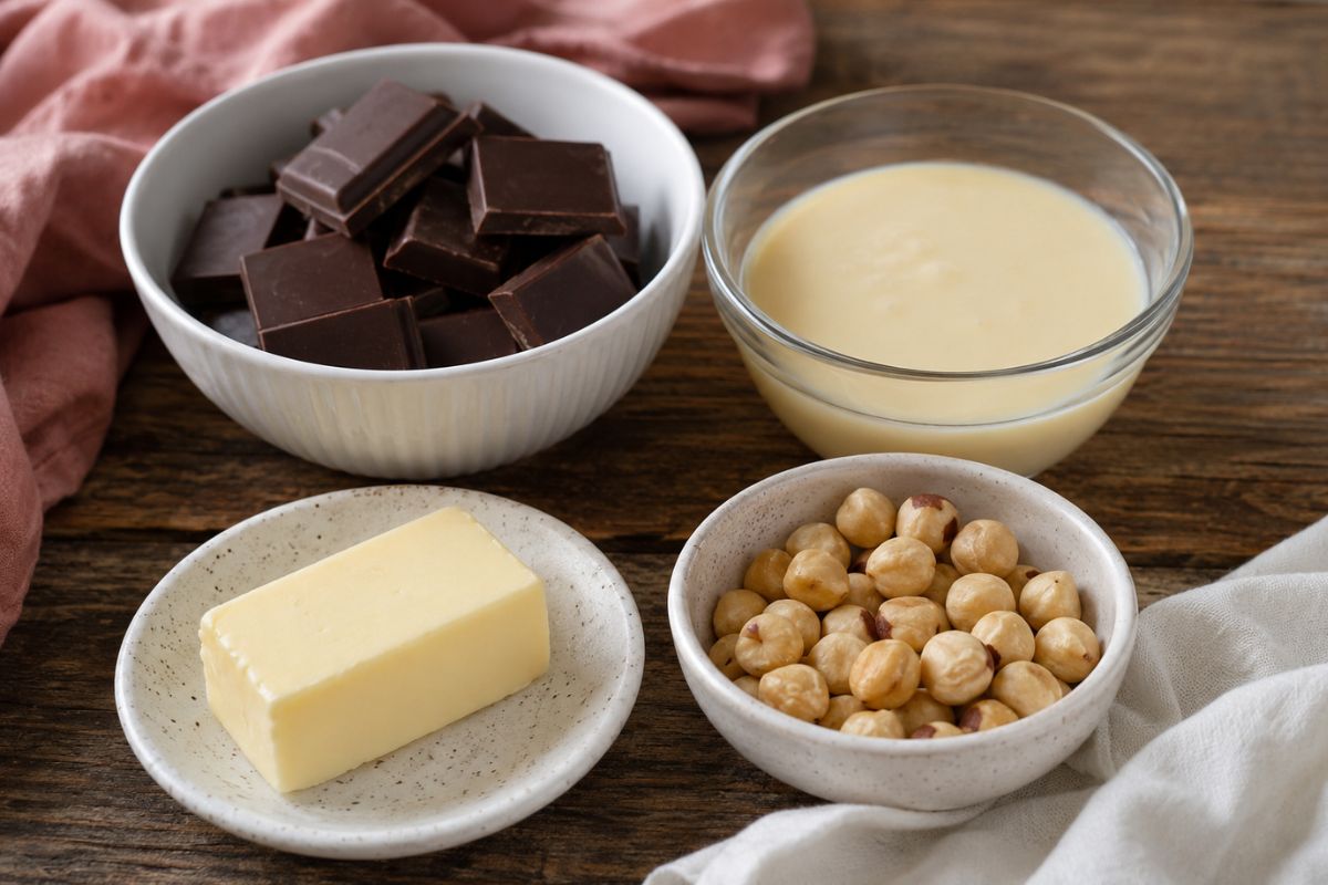 Fudge al cioccolato e nocciole con il Bimby ingredienti Fudge al cioccolato e nocciole con il Bimby, ingredienti
