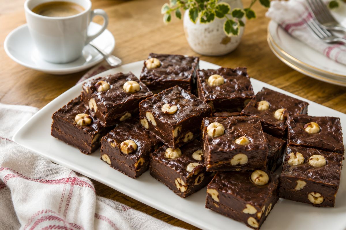Fudge al cioccolato e nocciole con il Bimby