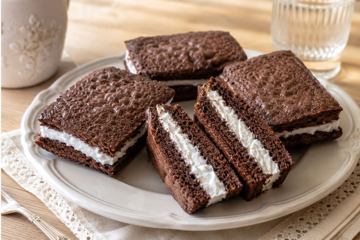Merendine cacao e crema allo yogurt greco