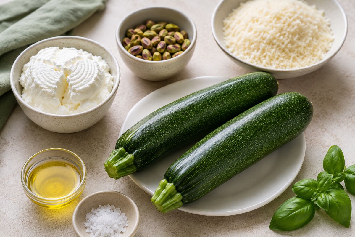 Pesto di zucchine ricotta e pistacchi con il Bimby ingredienti Pesto di zucchine, ricotta e pistacchi con il Bimby, ingredienti