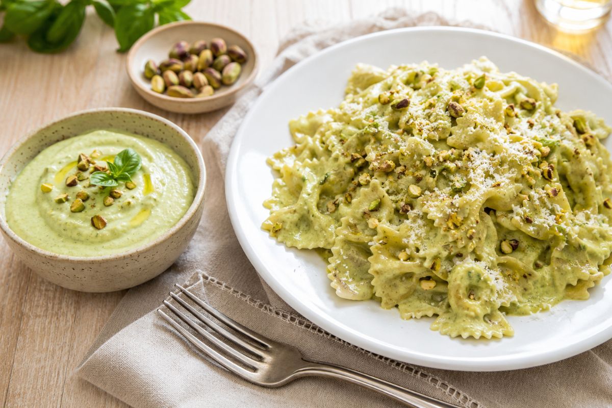 Pesto di zucchine, ricotta e pistacchi con il Bimby