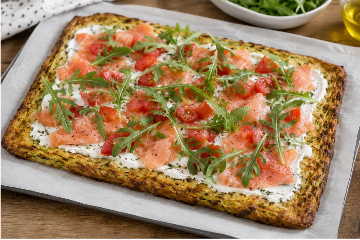 Pizza fredda e proteica di verdure