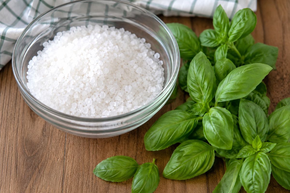 Sale al basilico fatto in casa, ingredienti