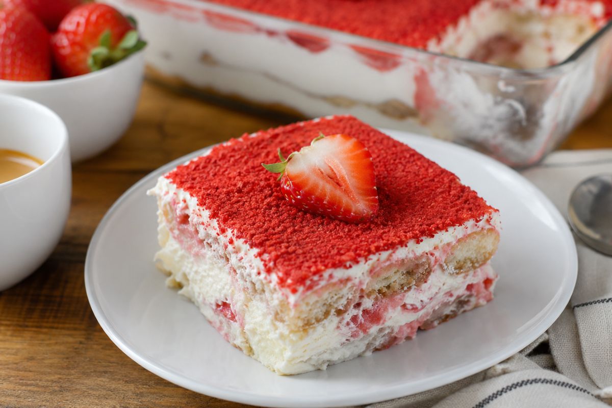 Tiramisù fit alle fragole