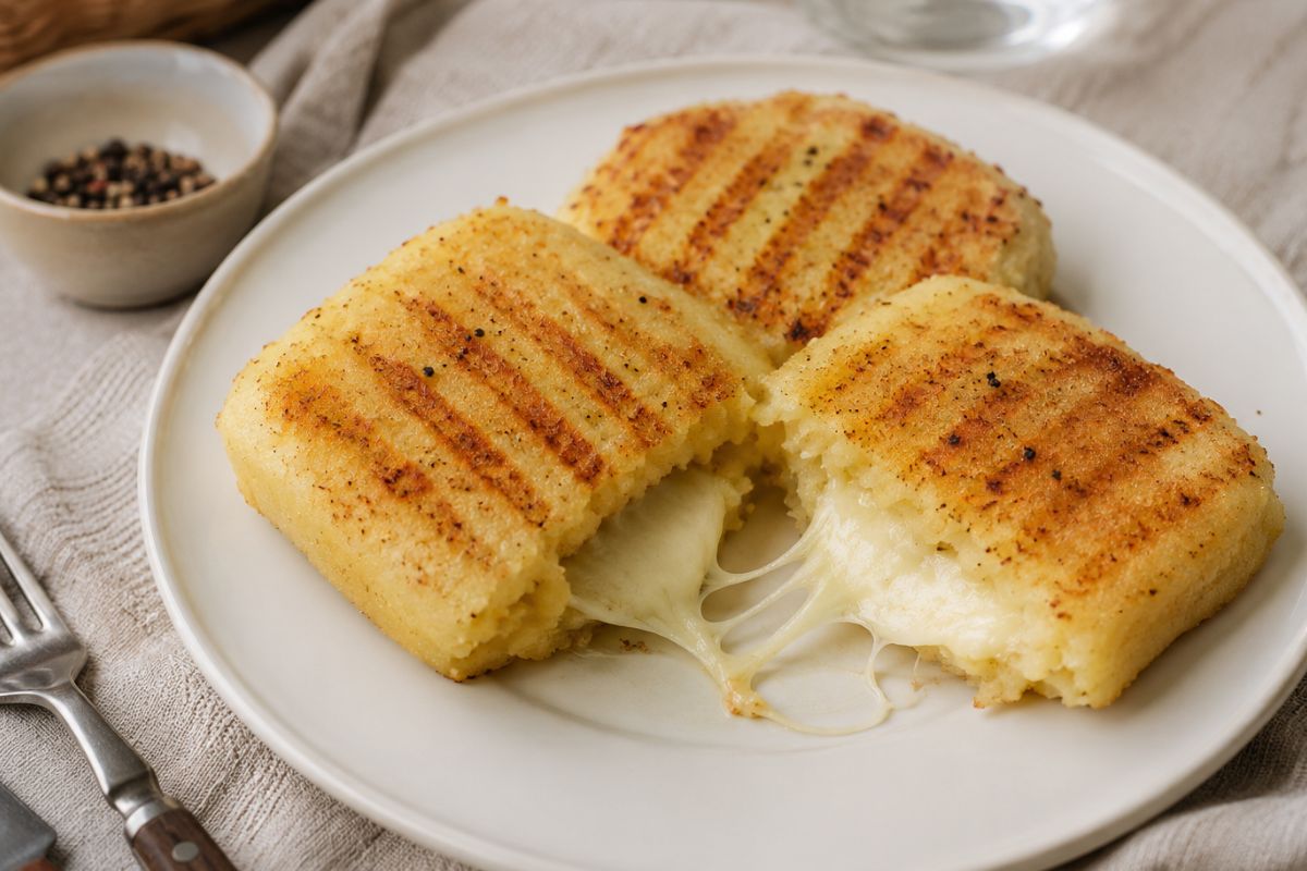 Toast di patate con cuore filante