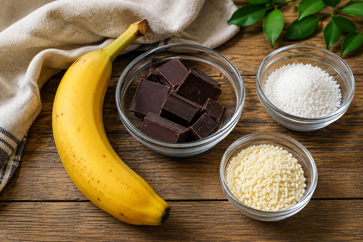 budino banana e cioccolato senza cottura ingredienti budino banana e cioccolato senza cottura, ingredienti