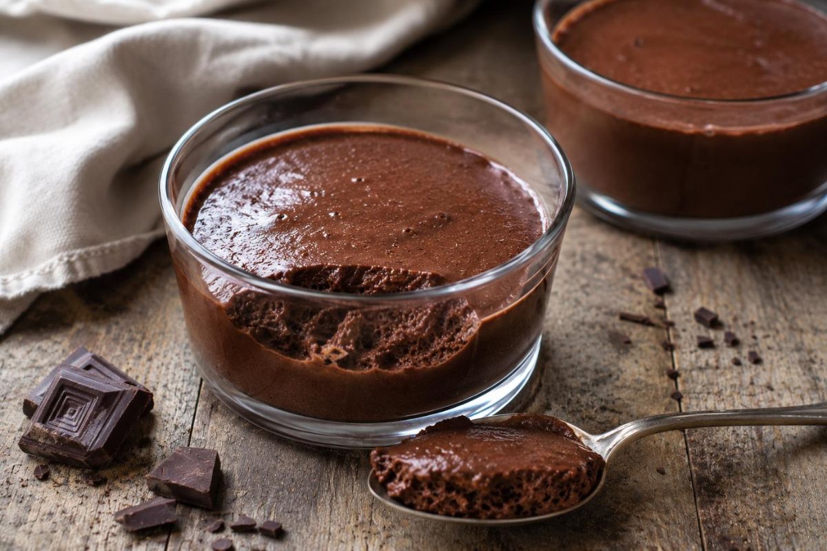 mousse fondente con l'acqua