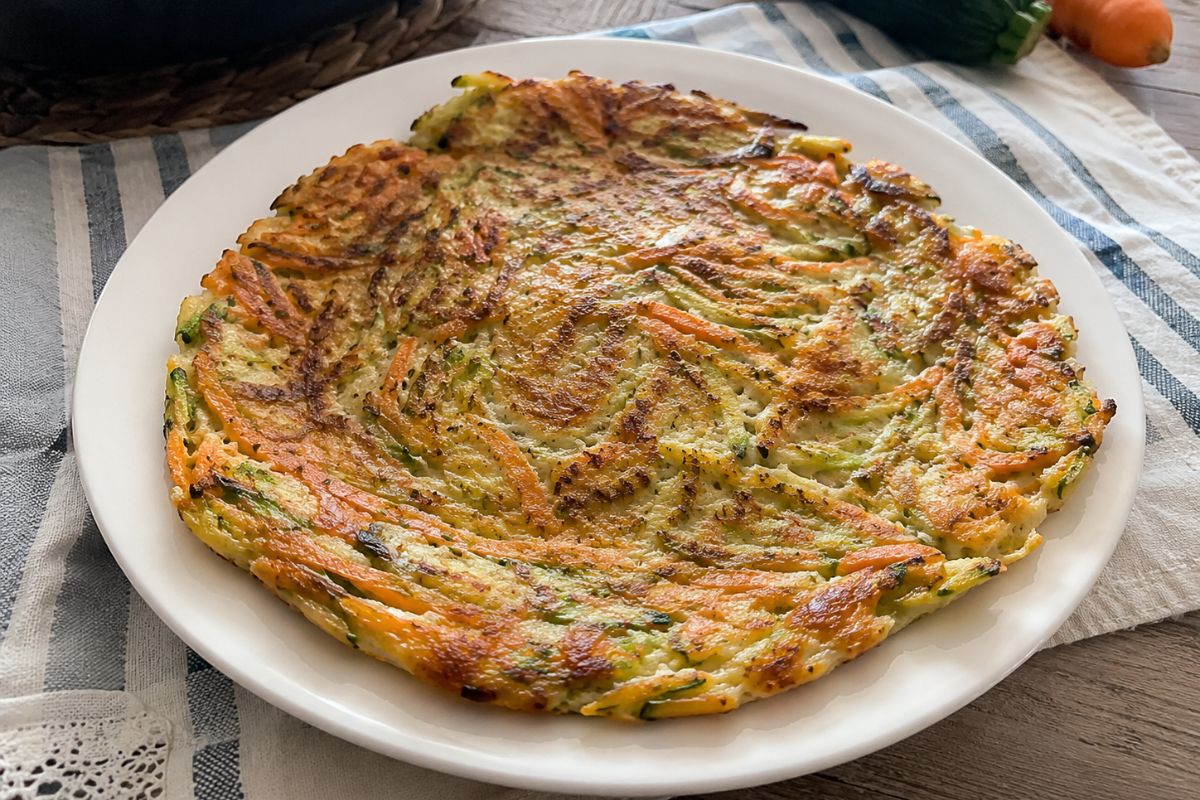 Pancake salato di zucchine e carote