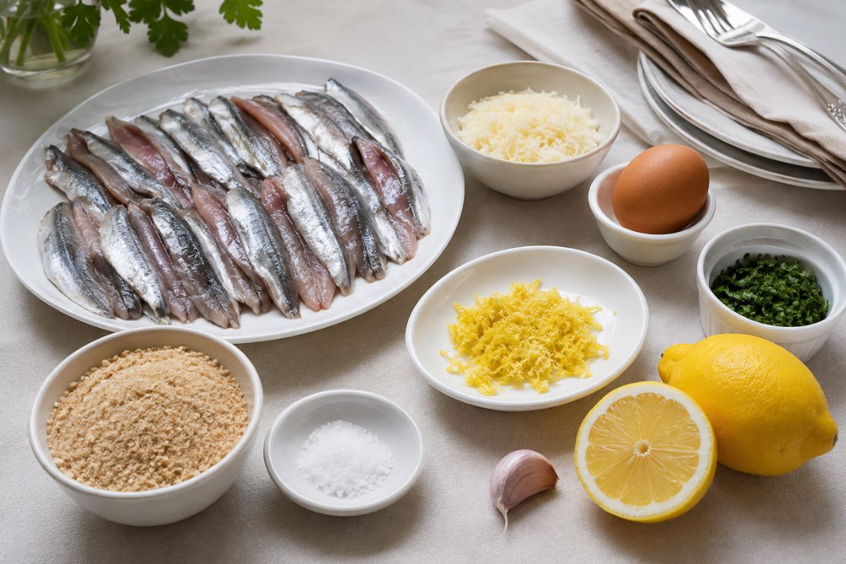 Polpette di alici al limone con il Bimby ingredienti Polpette di alici al limone con il Bimby, ingredienti