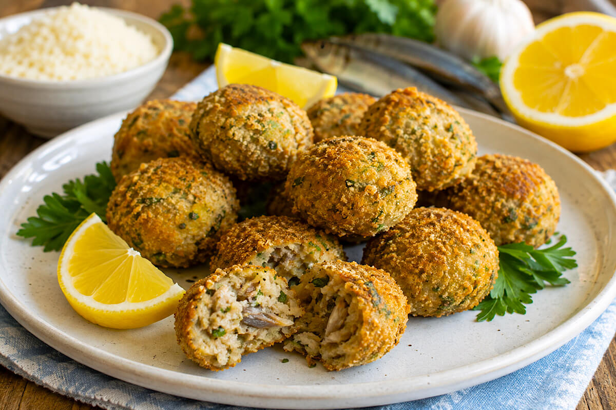 Polpette di alici al limone con il Bimby