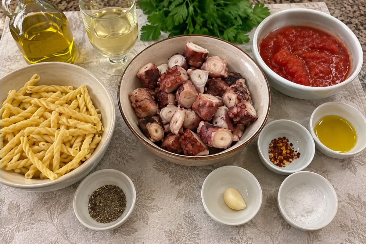 Ragu di polpo con il Bimby ingredienti Ragù di polpo con il Bimby, ingredienti