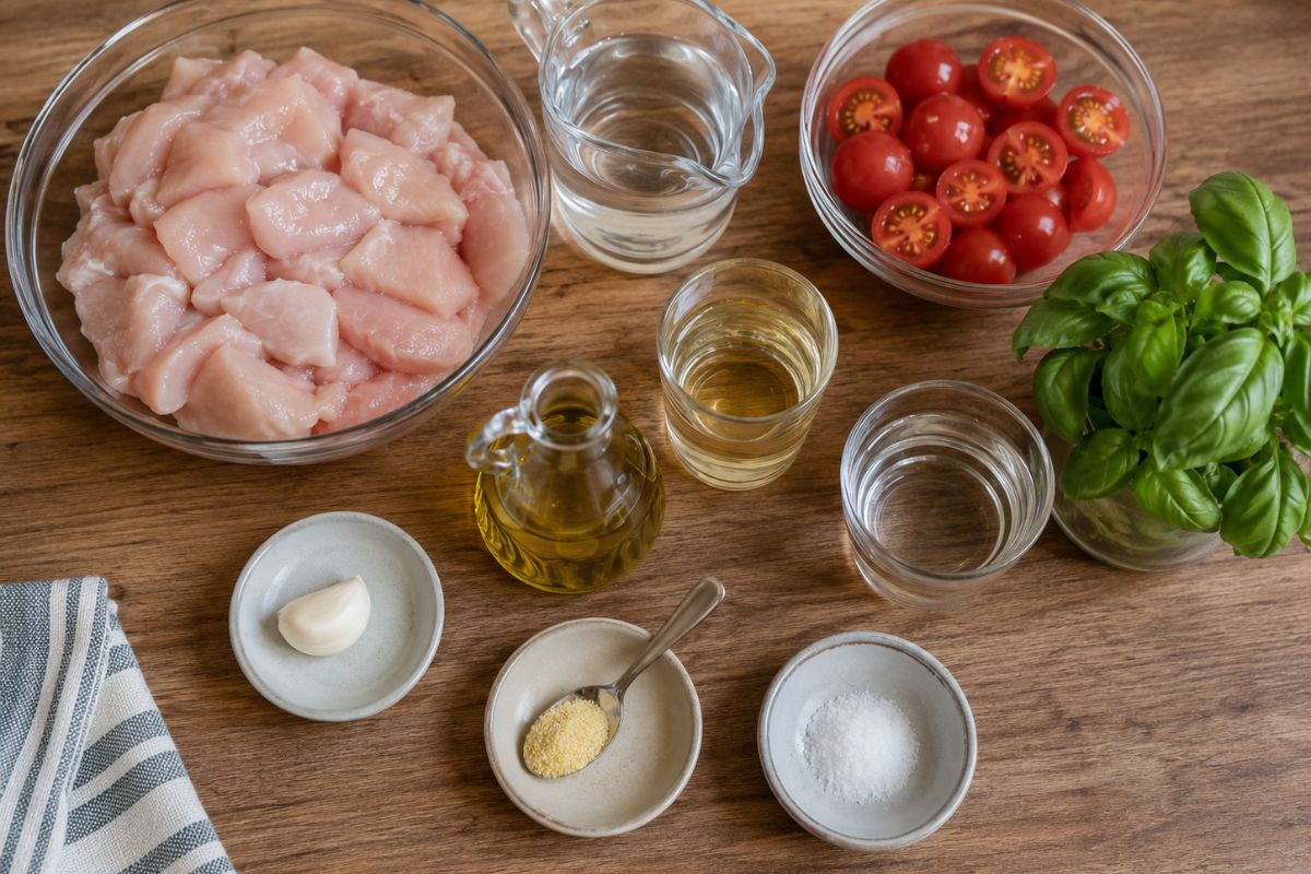Straccetti di pollo con pomodorini con il Bimby, ingredienti