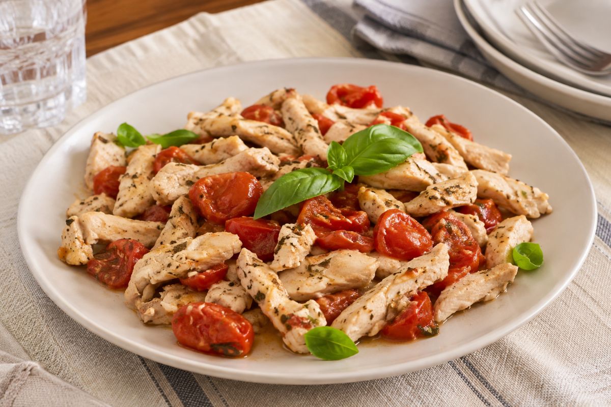 Straccetti di pollo con pomodorini con il Bimby