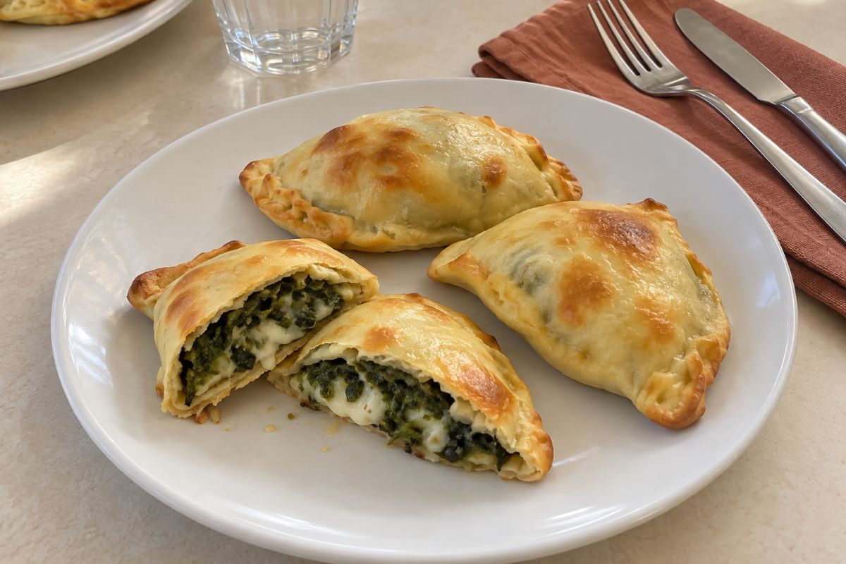 Calzoncini con friarielli e formaggio filante