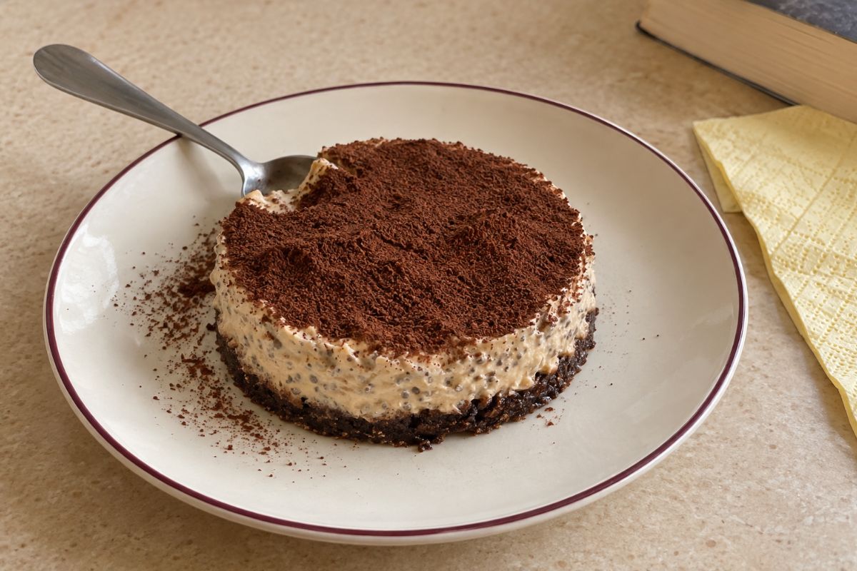 Cheesecake al caffè senza cottura