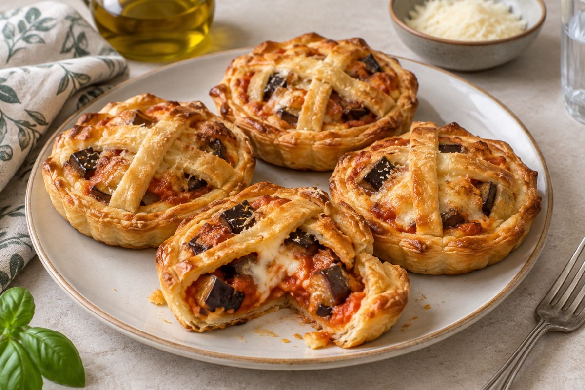Crostatine di melanzane alla parmigiana
