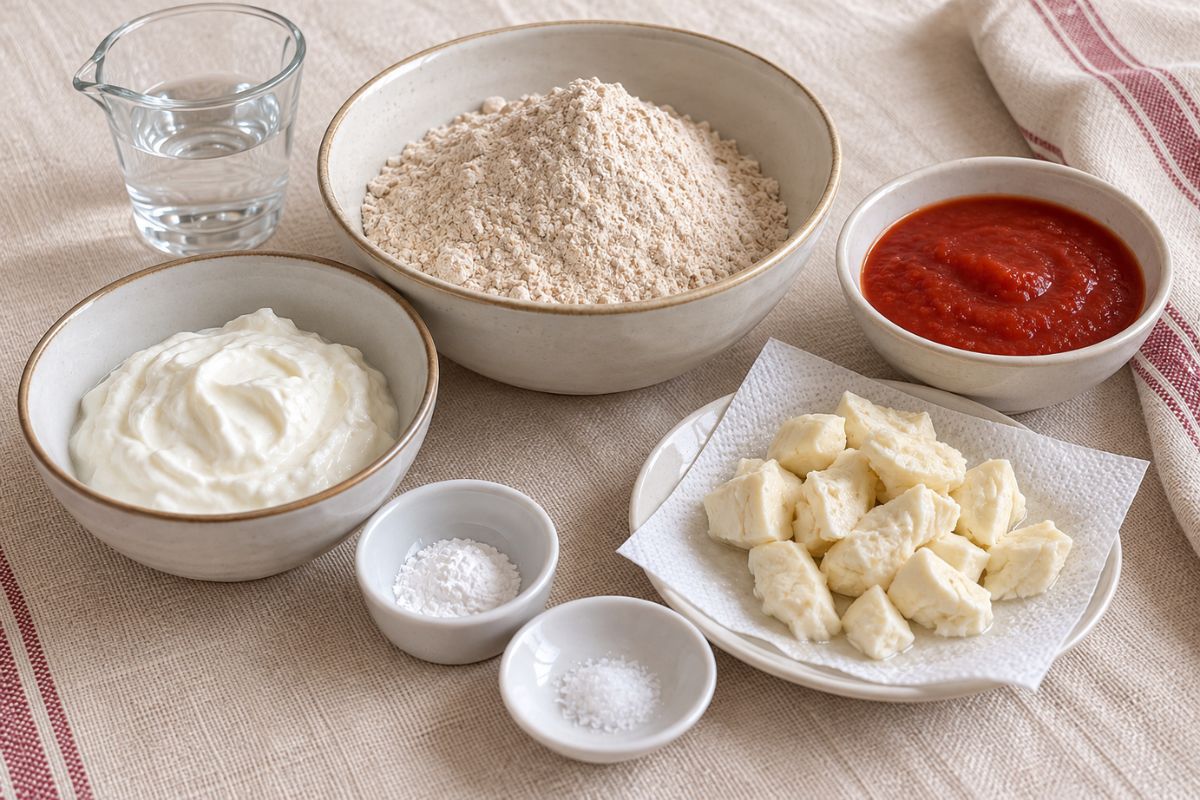 Focaccine pizza in padella senza forno ingredienti Focaccine pizza in padella senza forno, ingredienti