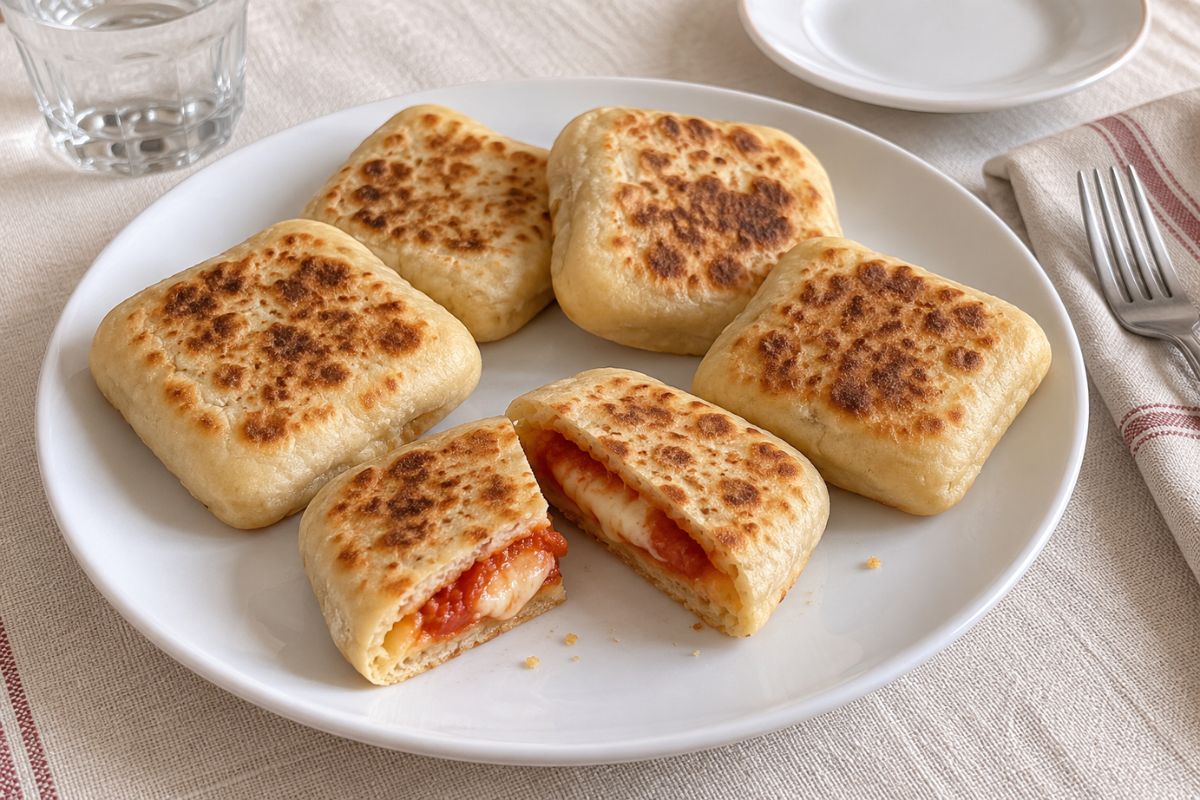 Focaccine pizza in padella senza forno