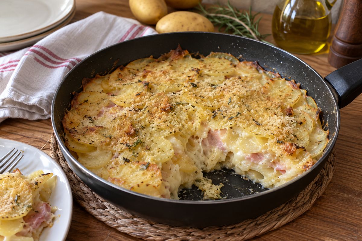 Parmigiana di patate in padella Parmigiana di patate in padella