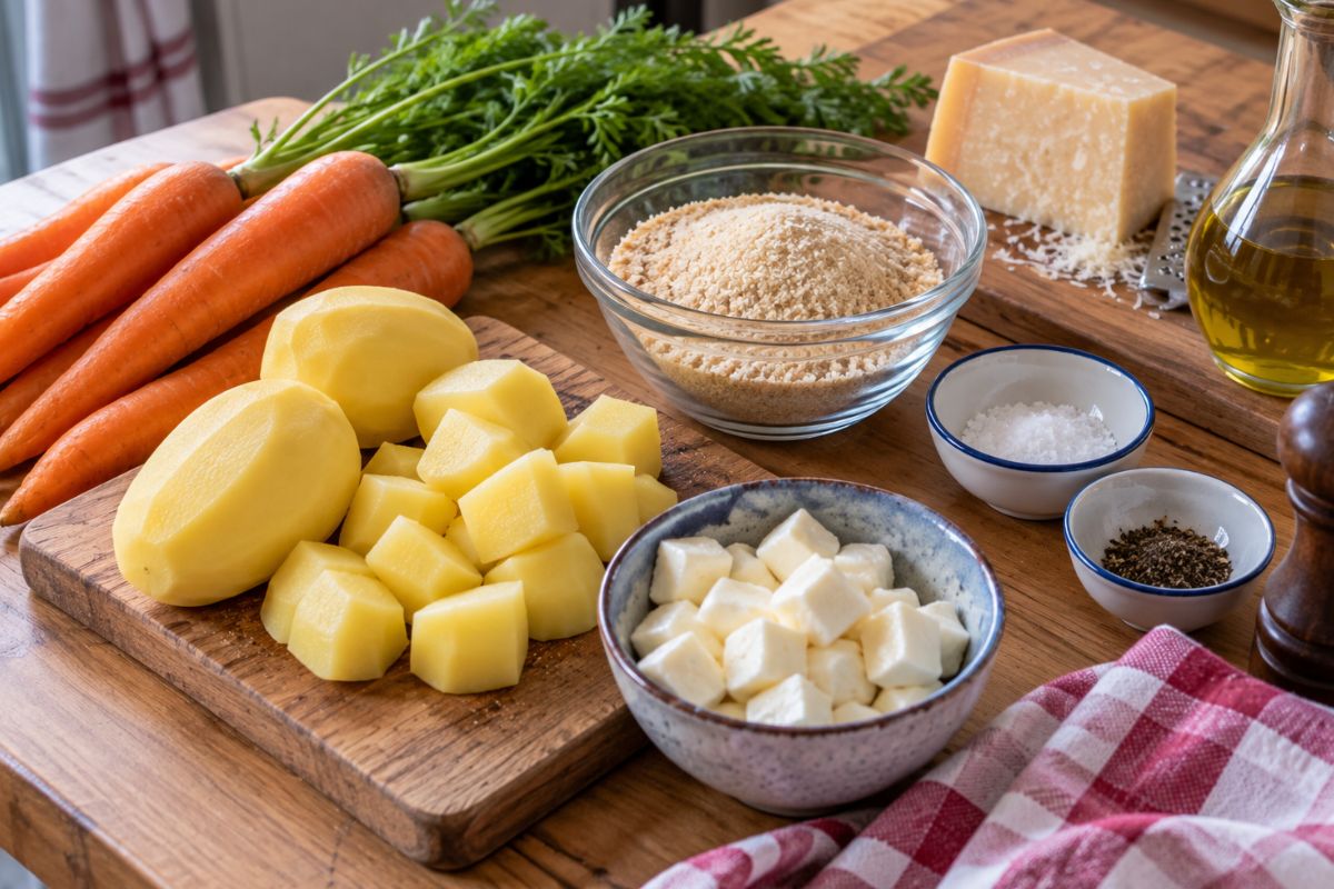 Polpette di patate e carote con il Bimby, ingredienti