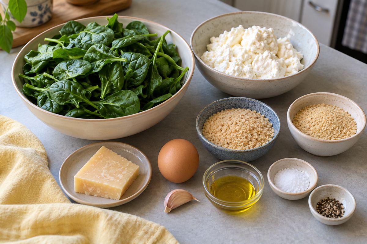 Polpette di spinaci e ricotta con il Bimby, ingredienti