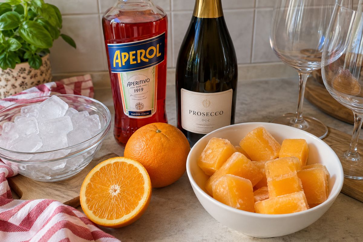Spritz Aperol slushy con il Bimby, ingredienti