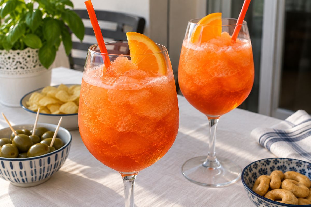 Spritz Aperol slushy con il Bimby