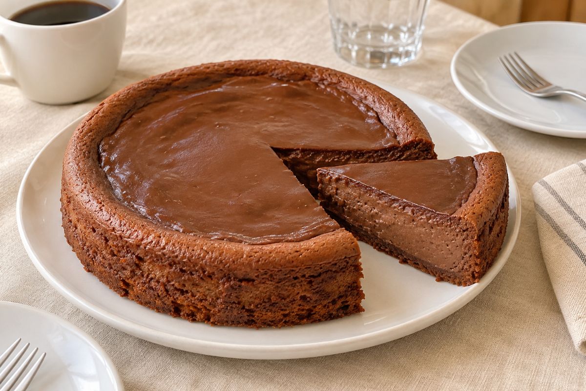 Torta-cheesecake al cioccolato con tre ingredienti