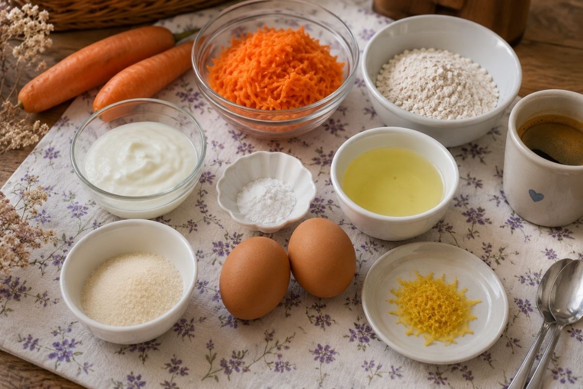 Torta di carote allo yogurt senza zucchero e senza olio in friggitrice ad aria ingredienti Torta di carote allo yogurt senza zucchero e senza olio in friggitrice ad aria, ingredienti