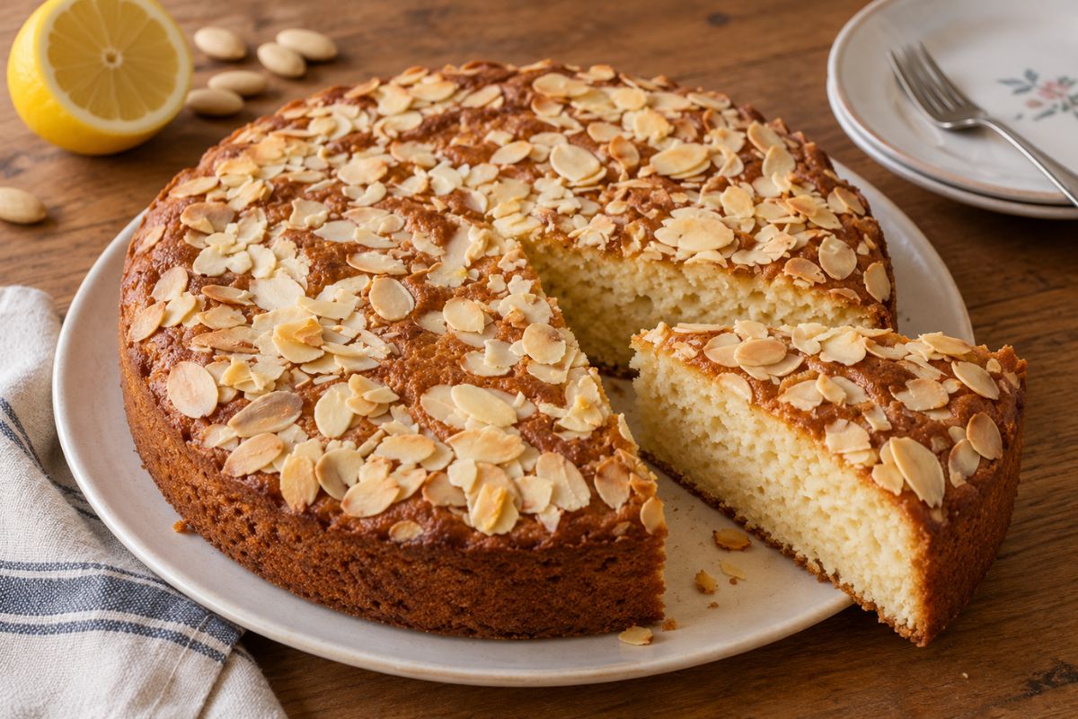 Torta ricotta, mandorle e limone con il Bimby