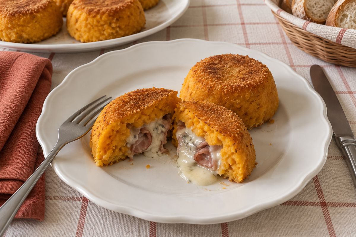 Tortini di zucca e patate in friggitrice ad aria