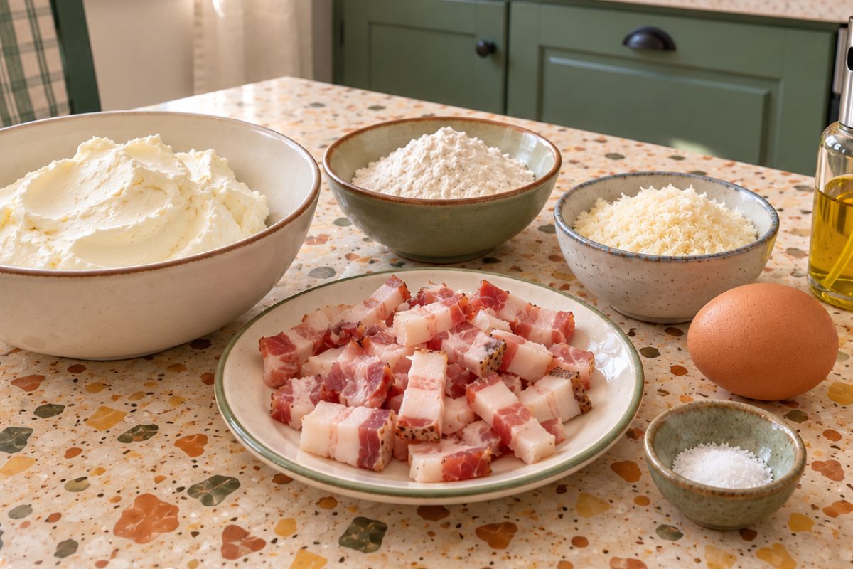 Bombette formaggio e guanciale in friggitrice ad aria ingredienti Bombette formaggio e guanciale in friggitrice ad aria, ingredienti