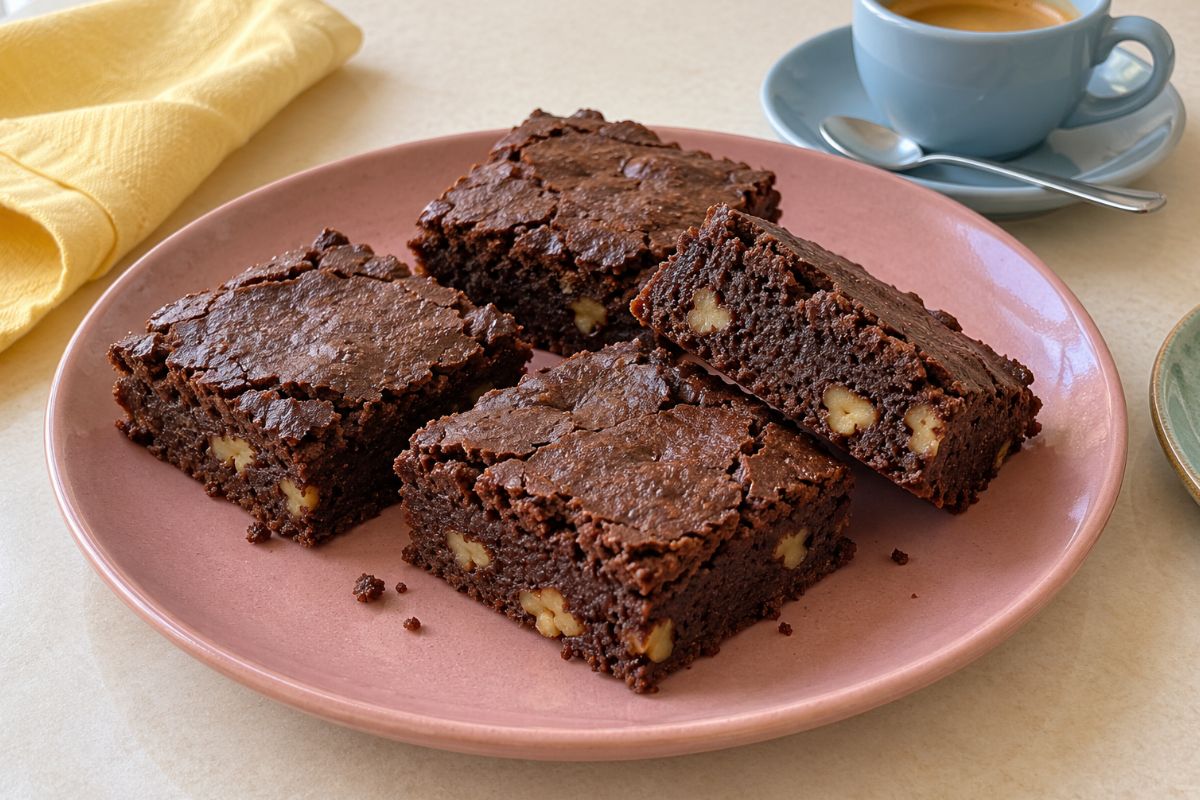 Brownies al cioccolato fondente e noci con il Bimby