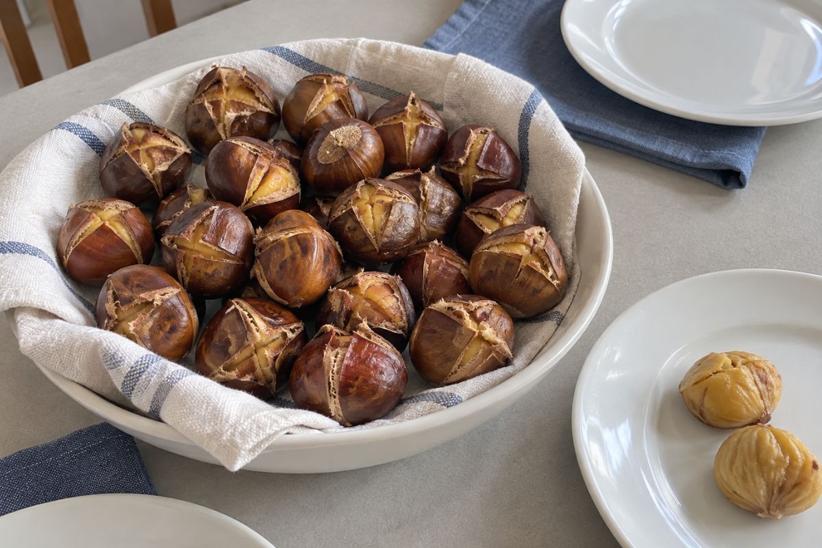 Castagne al Varoma col Bimby