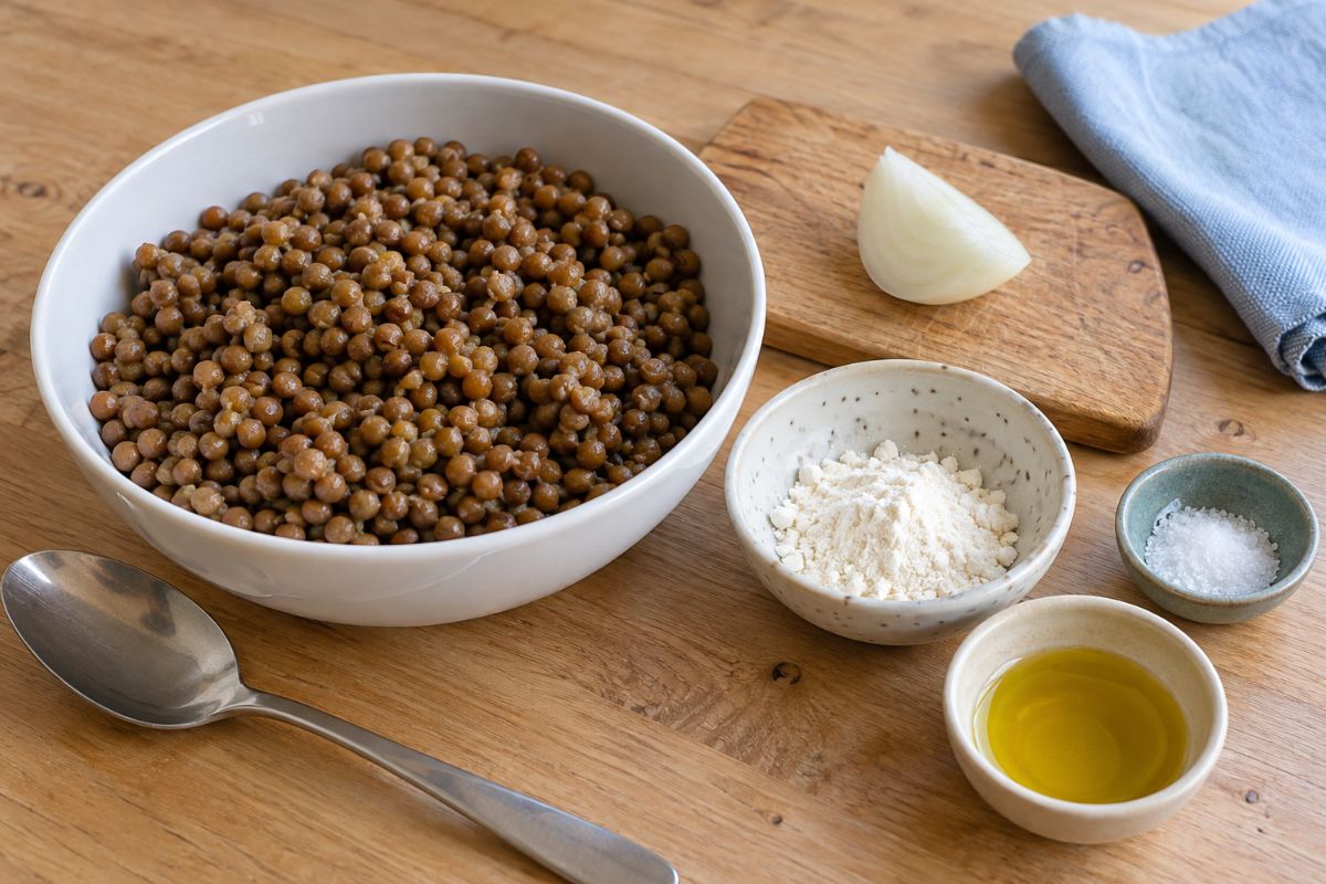 Falafel di lenticchie con il Bimby ingredienti Falafel di lenticchie con il Bimby, ingredienti