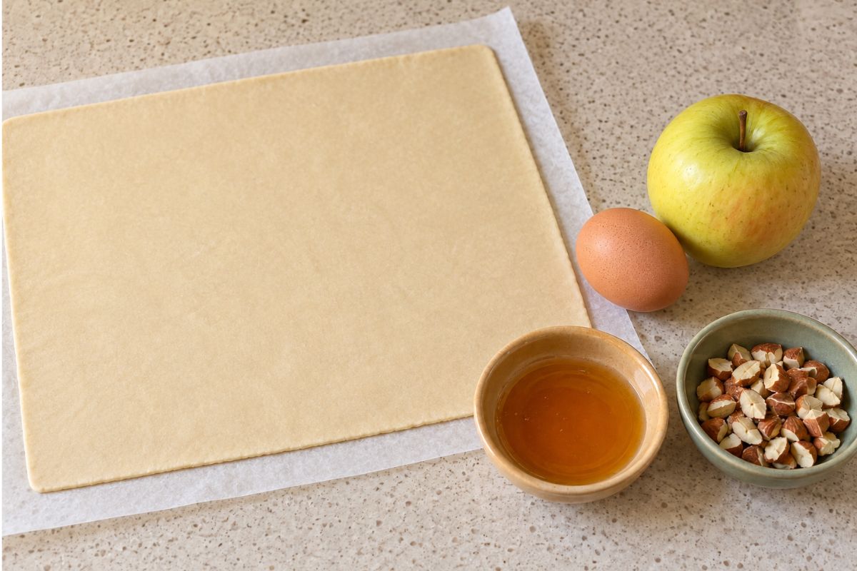 Mini tarte tatin di mele in friggitrice ad aria, ingredienti