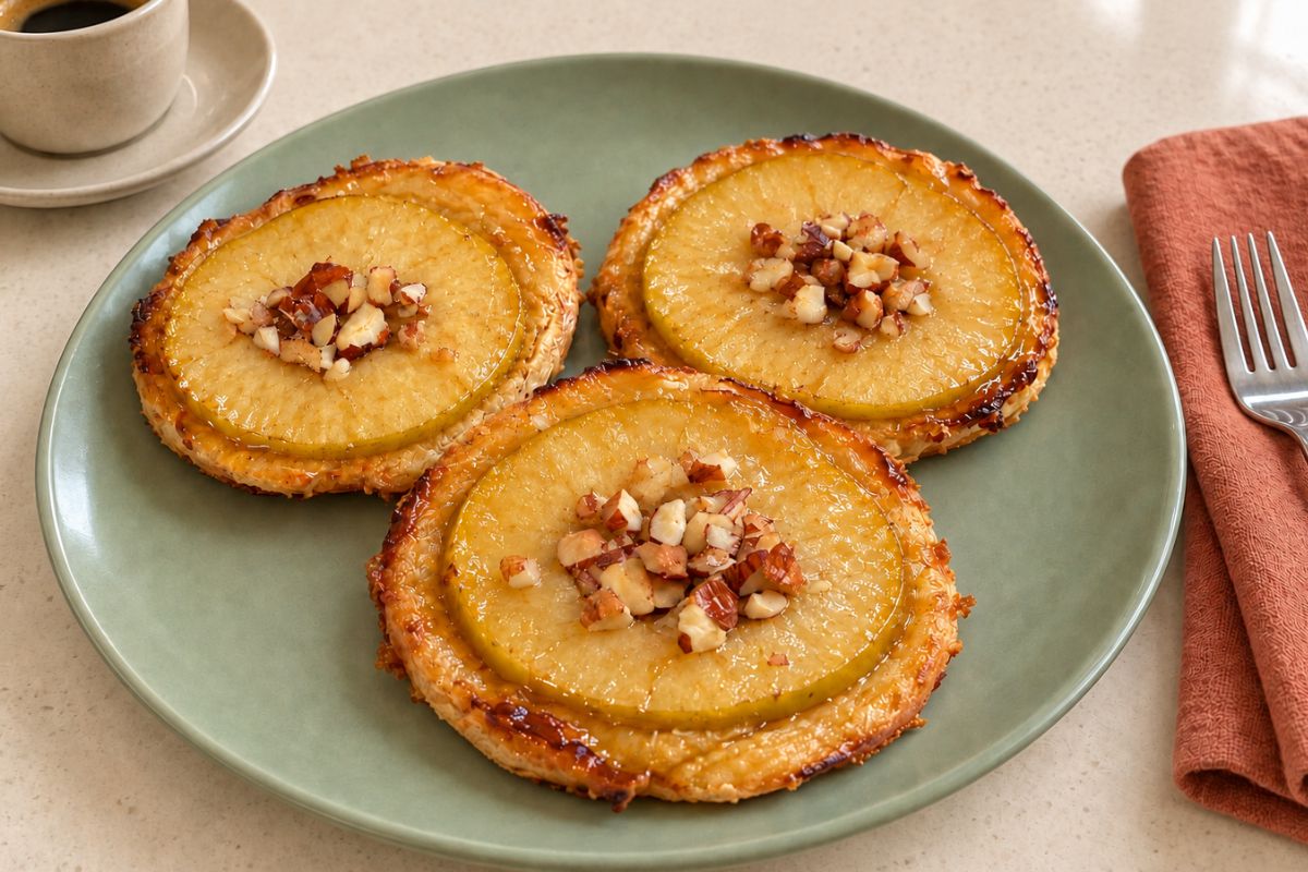 Mini tarte tatin di mele in friggitrice ad aria