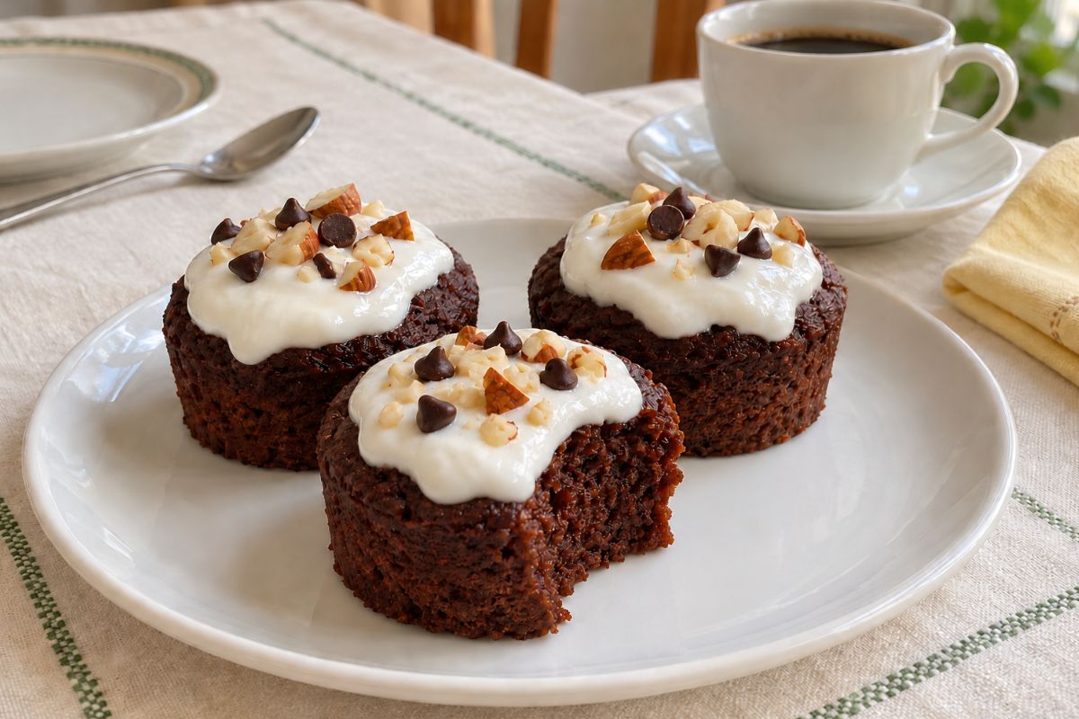 Muffin castagne e cacao al vapore