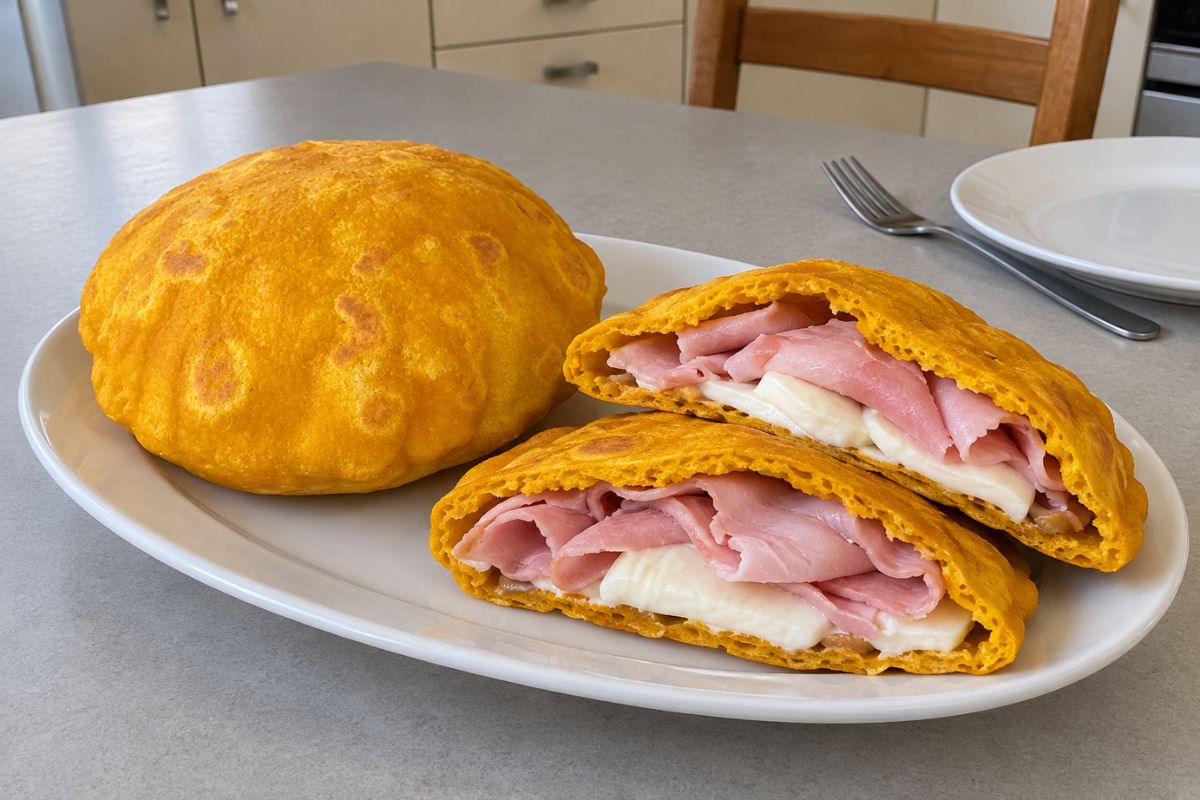 Pane palloncino alla zucca in padella