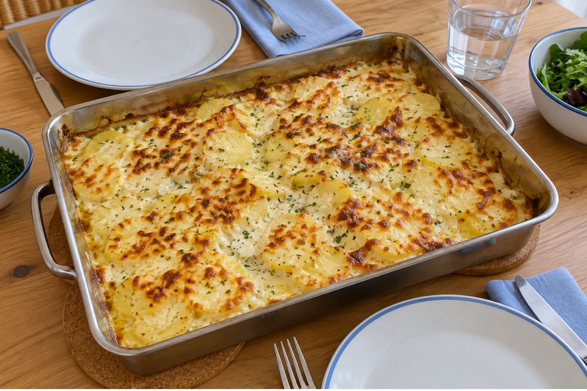 Patate gratinate al gorgonzola con il Bimby