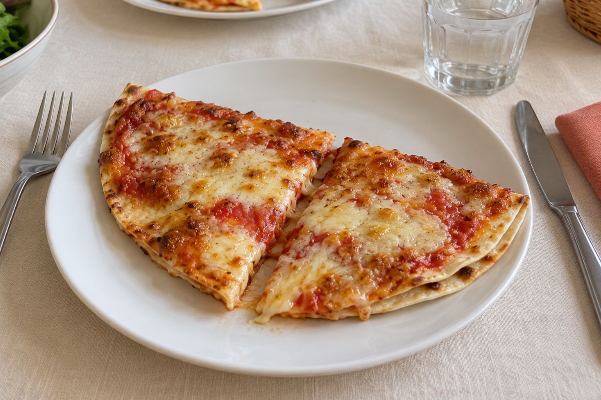Piadipizza calzone in friggitrice ad aria