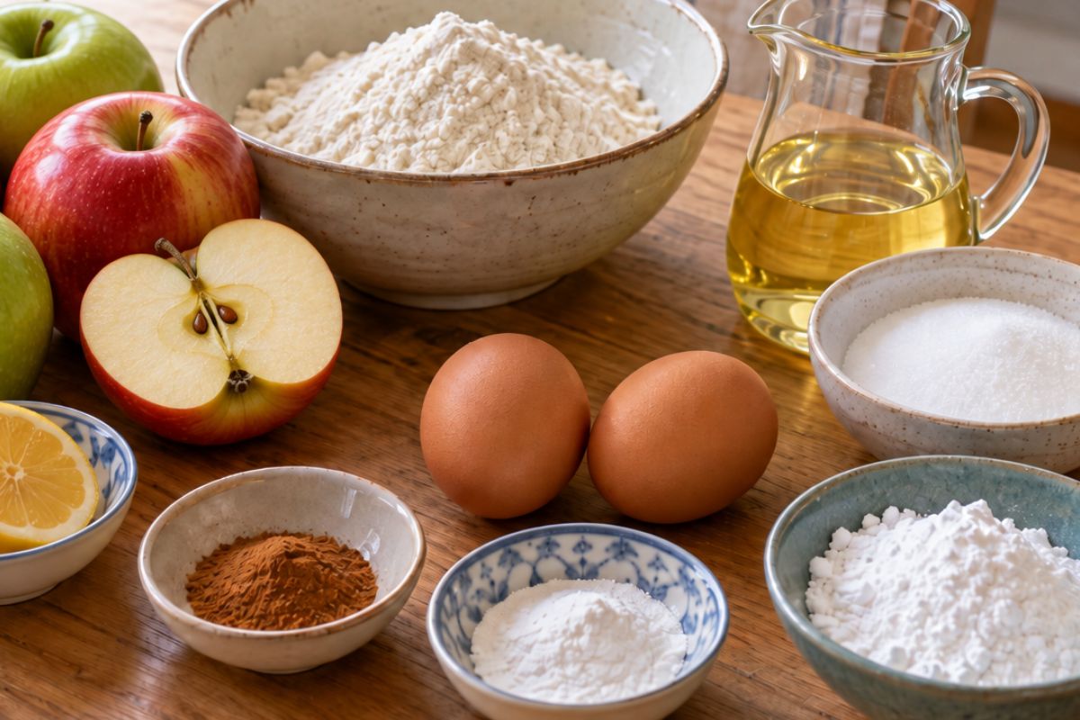 Plumcake alle mele senza zucchero con il Bimby, ingredienti