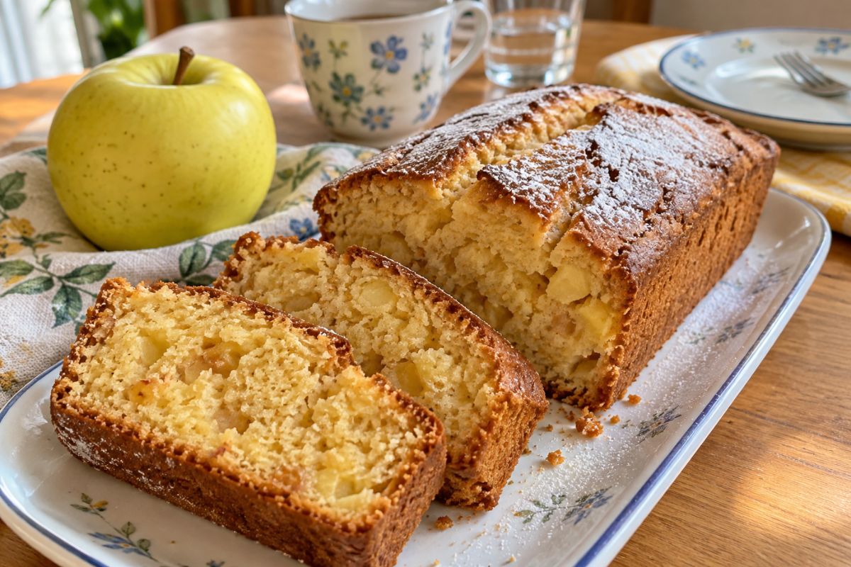 Plumcake alle mele senza zucchero con il Bimby