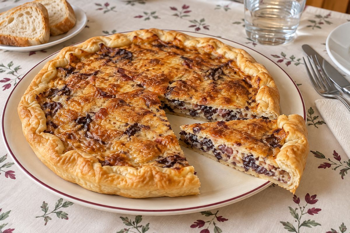 Torta salata al radicchio con speck con il Bimby