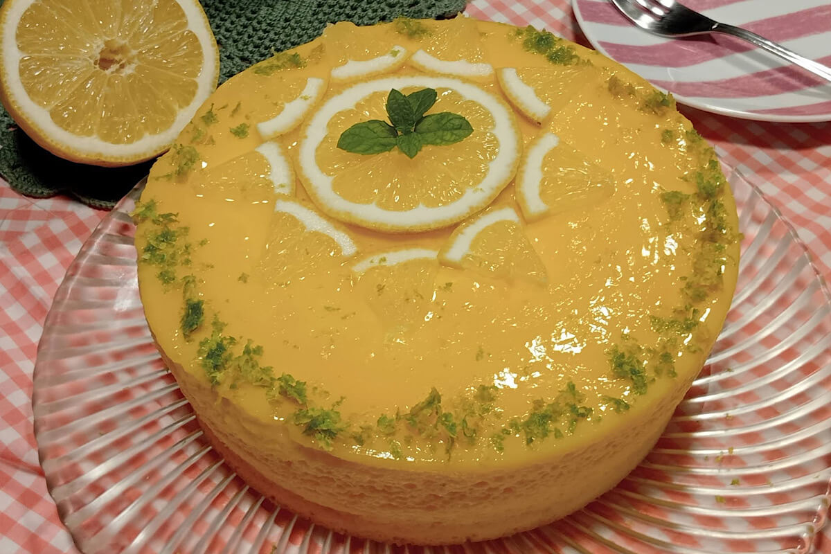 Torta sponge allo yogurt e limone 1 Torta sponge allo yogurt e limone