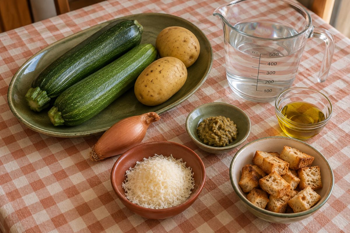 Vellutata di zucchine e patate con il Bimby ingredienti Vellutata di zucchine e patate con il Bimby, ingredienti